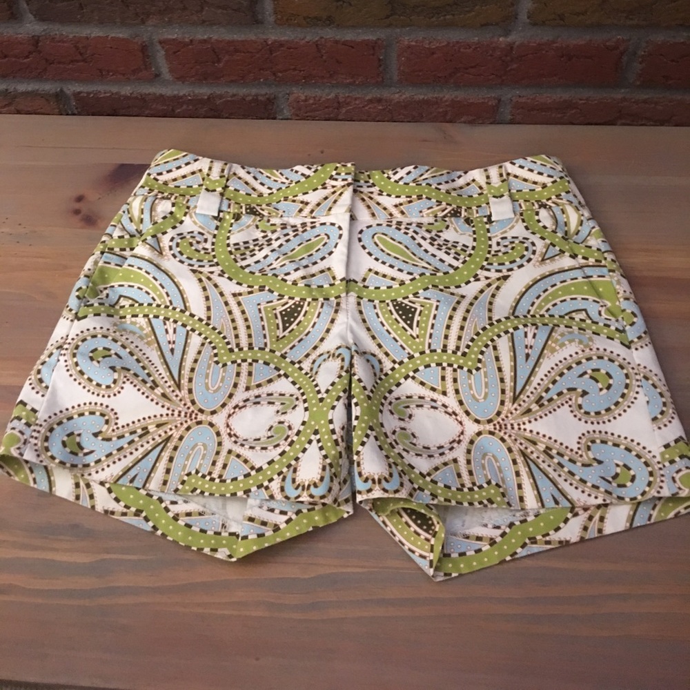 J.Crew fun print City Fit shorts. EUC!!